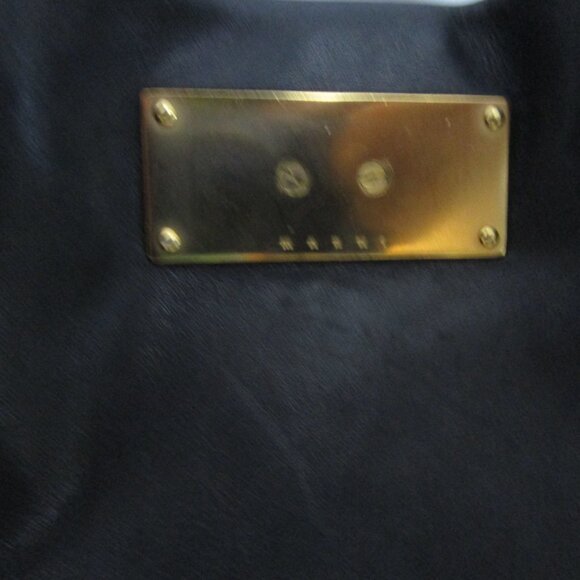 Italian Leather X Large Satchel Tote Bag Black Gold - Picture 6 of 13